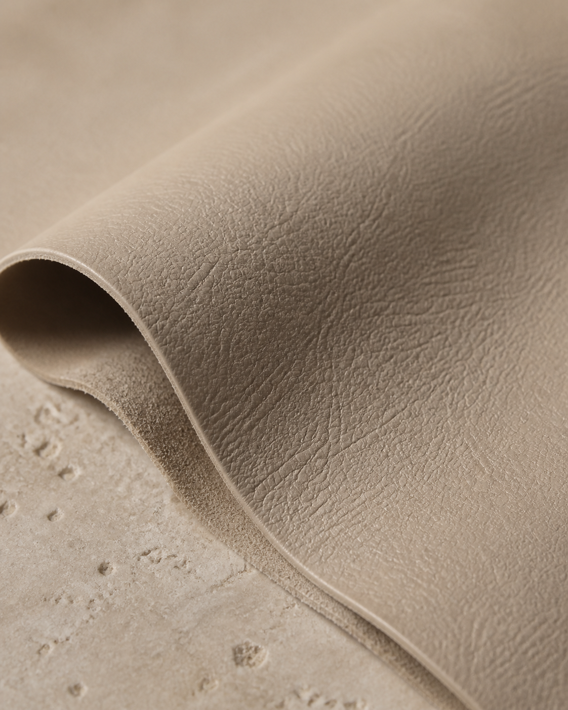 Close texture of refined leather material