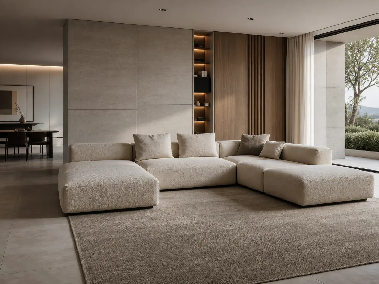Modern modular sofa system for living room projects
